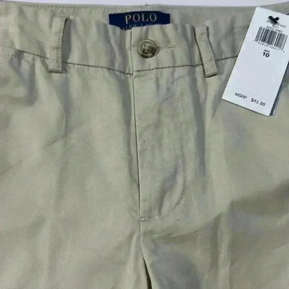 NWT Boys Polo by Ralph Lauren Basic Sand Khakis Size 10 (read description) - Picture 2 of 2